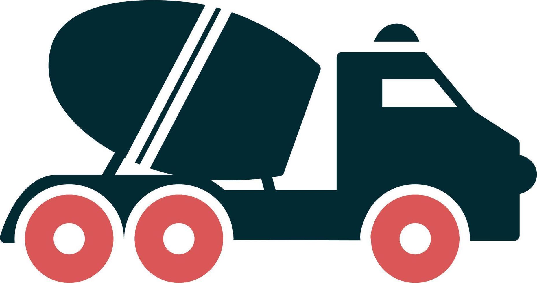 Zement-LKW-Vektor-Symbol vektor