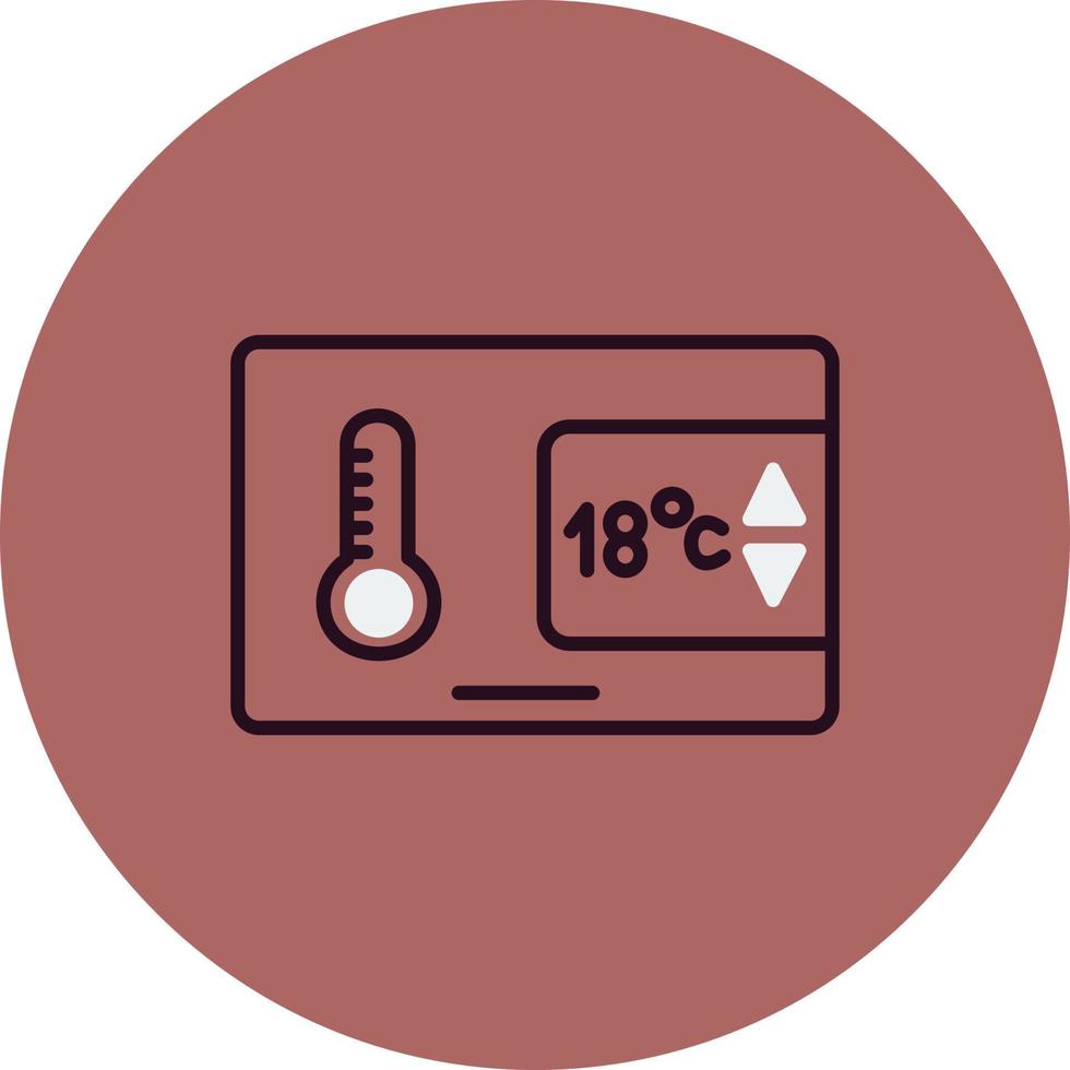 temperatur kontrollera vektor ikon