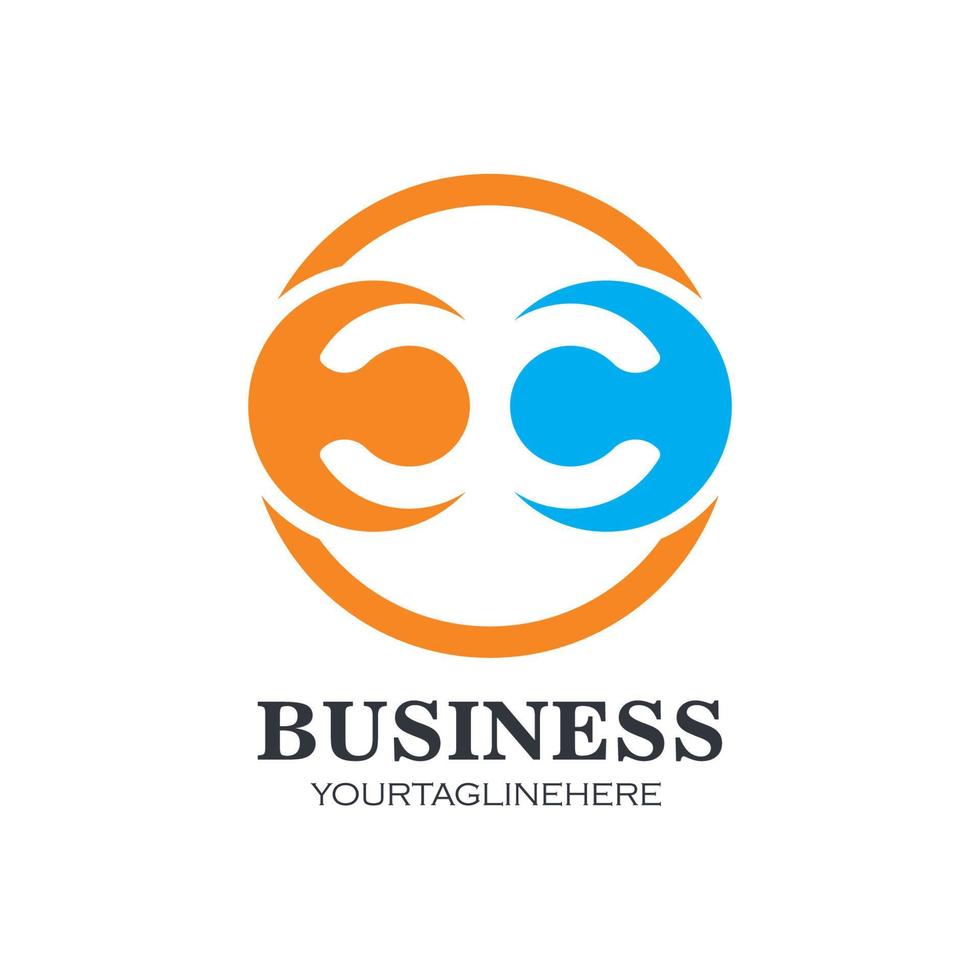 c Brief Logo Business Template Vektor