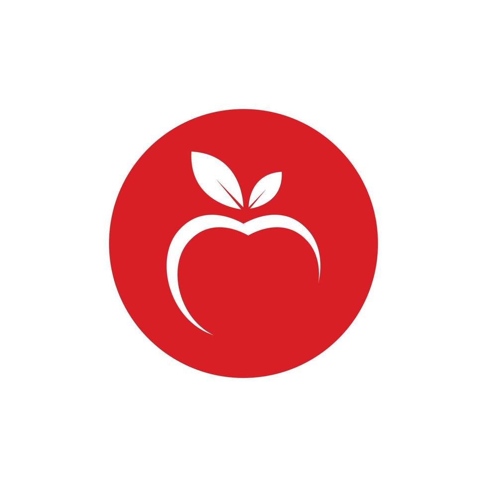 äpple logotyp ikon vektor illustration design