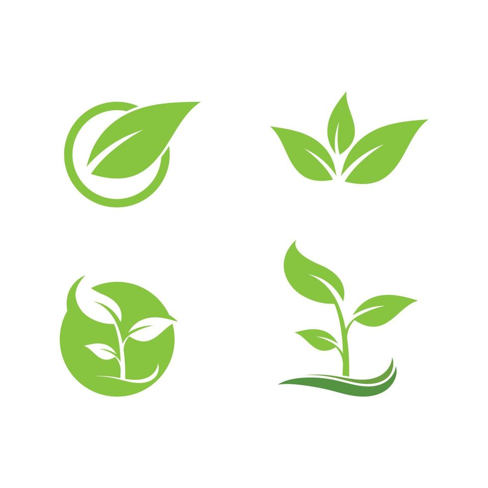 växt ikon logotyp vektor illustration design