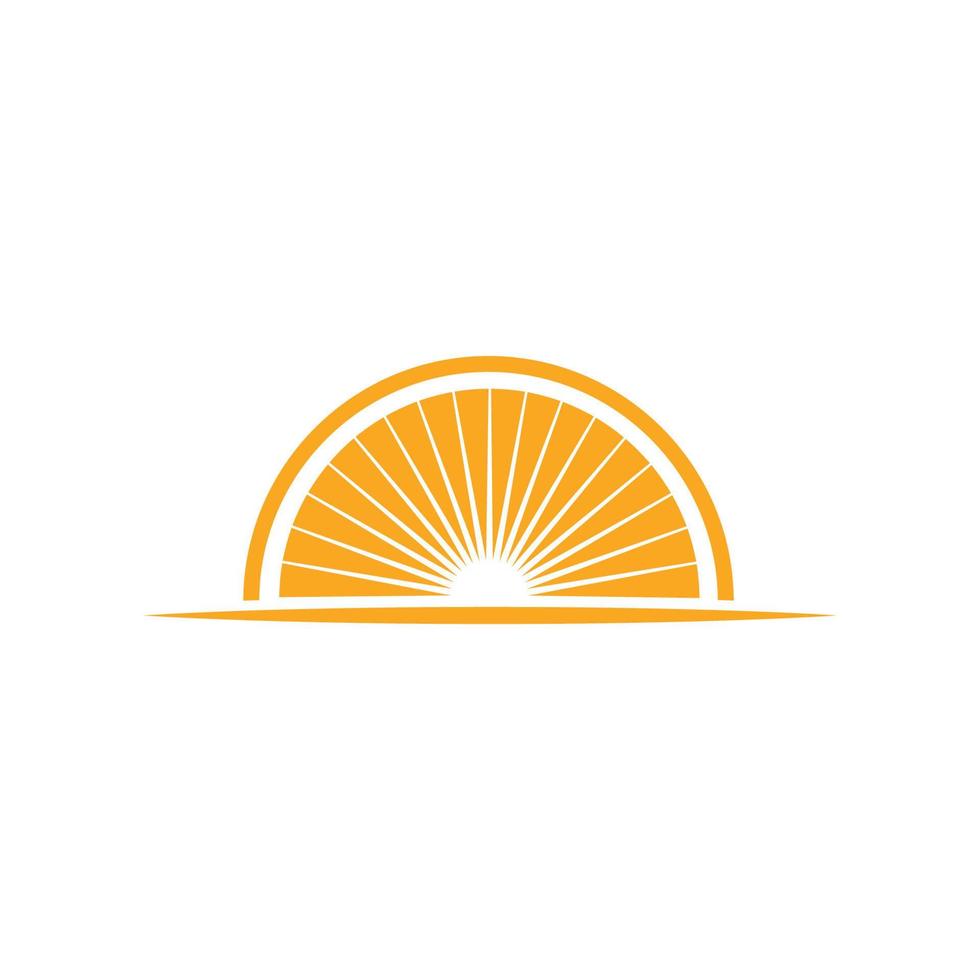 Logo-Vektor-Symbol für Sonne-Ilustration vektor