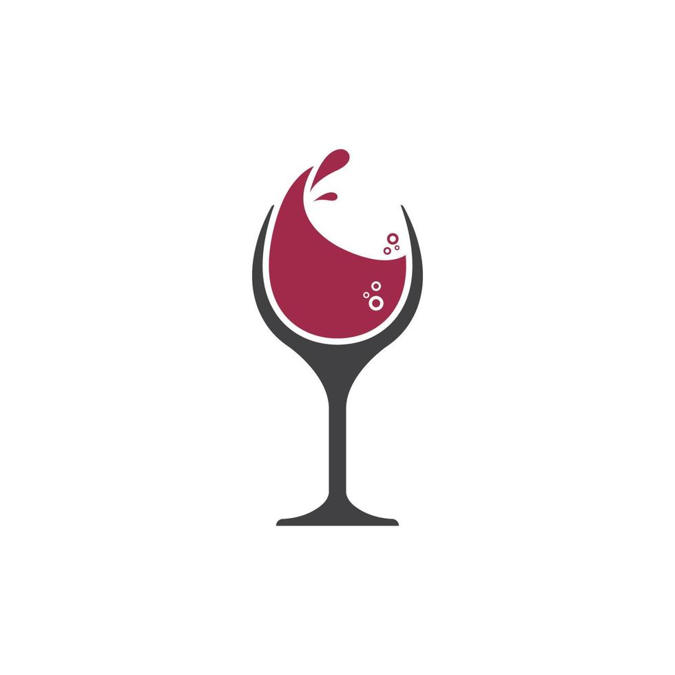 Wein Logo Symbol Vektor Illustration Design