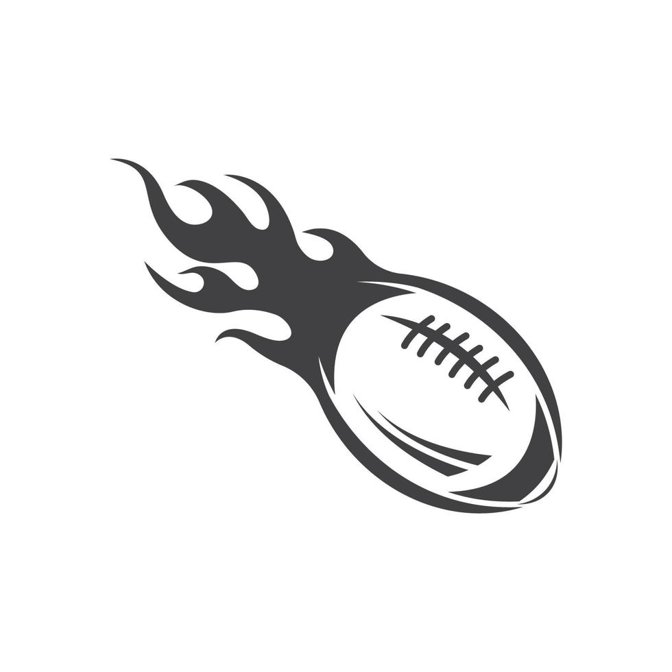 Rugby-Ball-Symbol-Vektor-Illustration-design vektor
