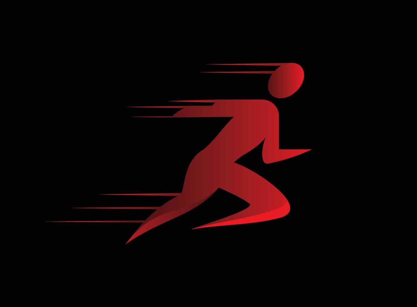 Vektor-Logo-Icon-Design-Vorlage Sport gesundes Laufen vektor