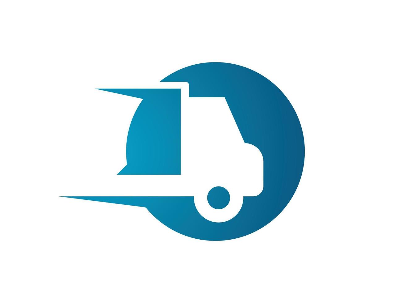 modern leverans service logotyp illustration isolerat vektor