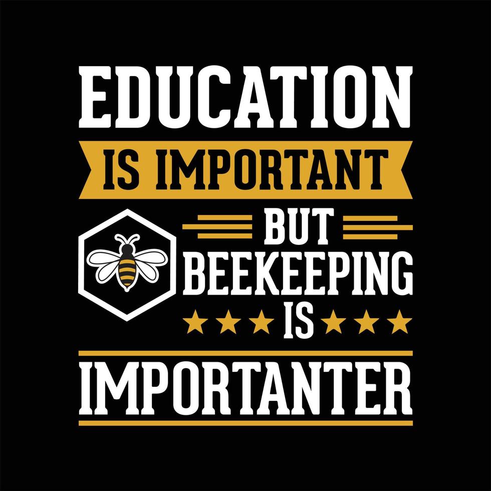 Bienen-T-Shirt-Design vektor