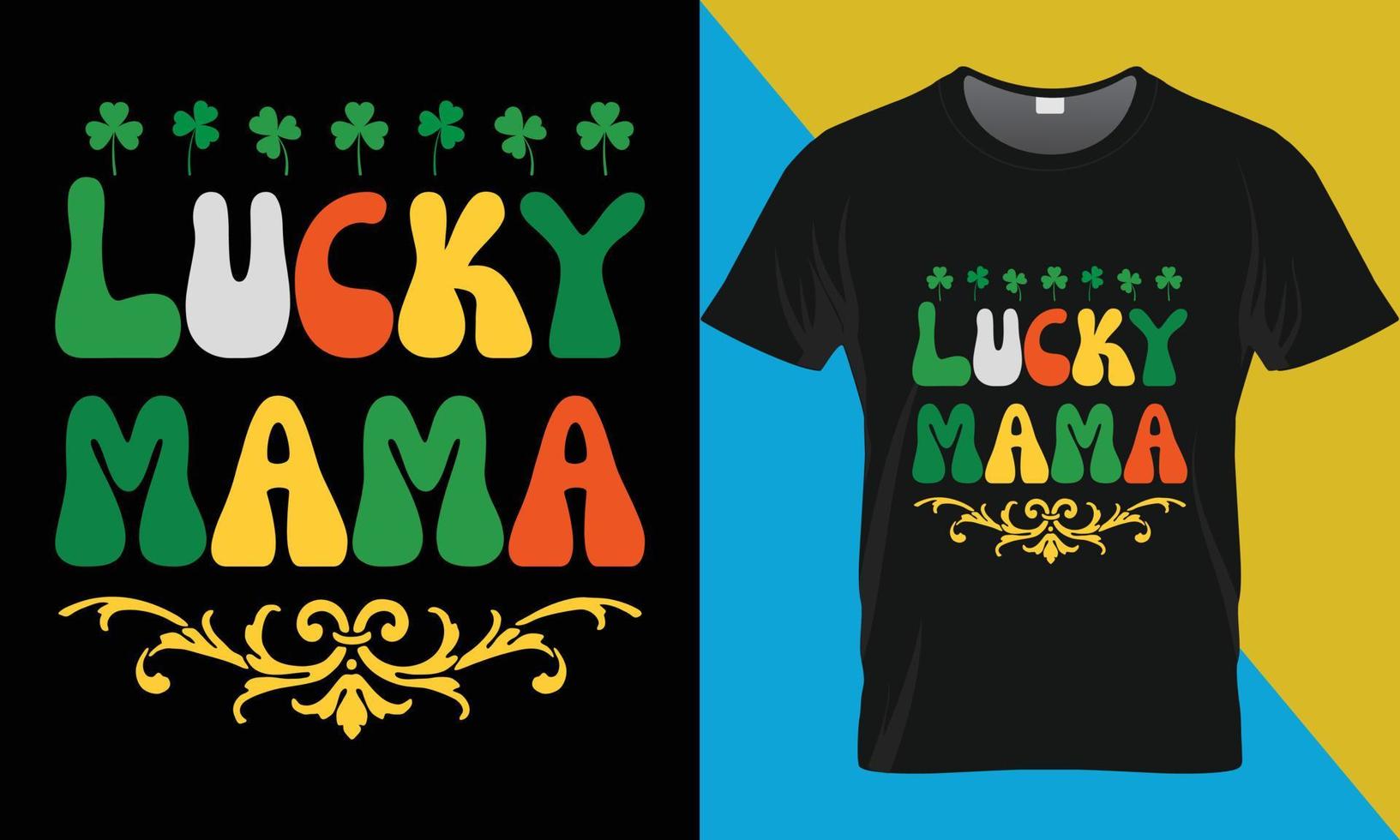 tur- mamma st. Patricks dag t-shirt design vektor