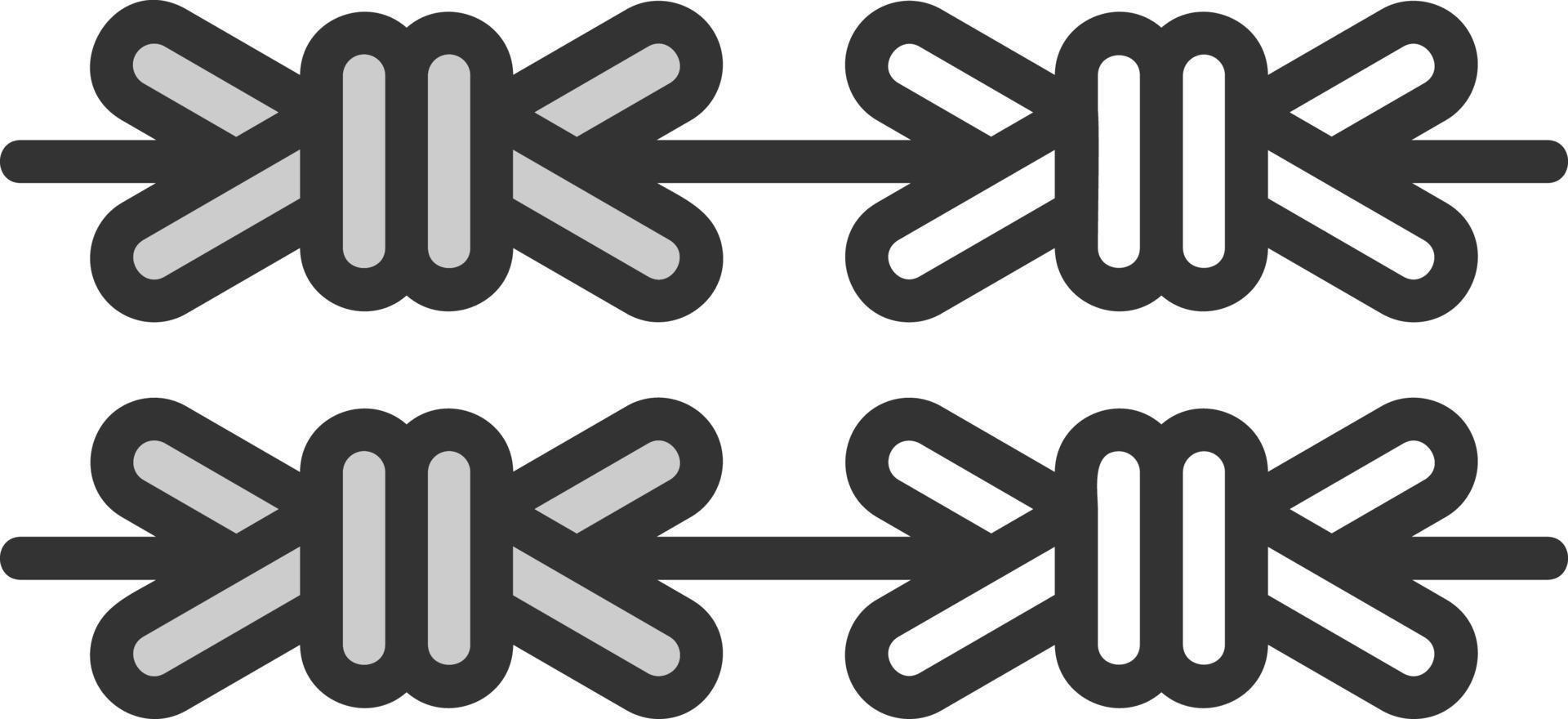 Stacheldraht-Vektor-Symbol vektor
