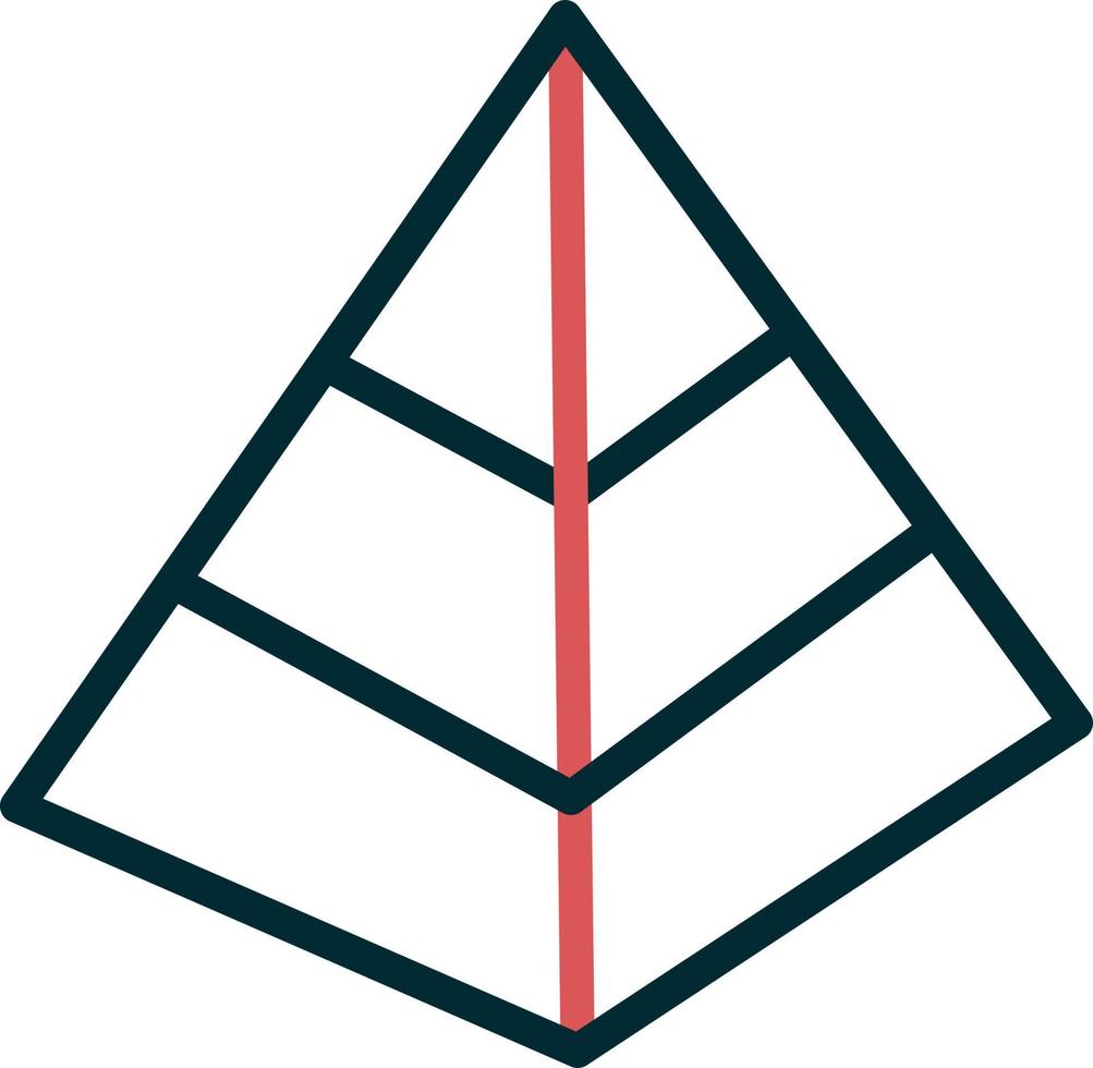 Symbol für Pyramidenvektor vektor