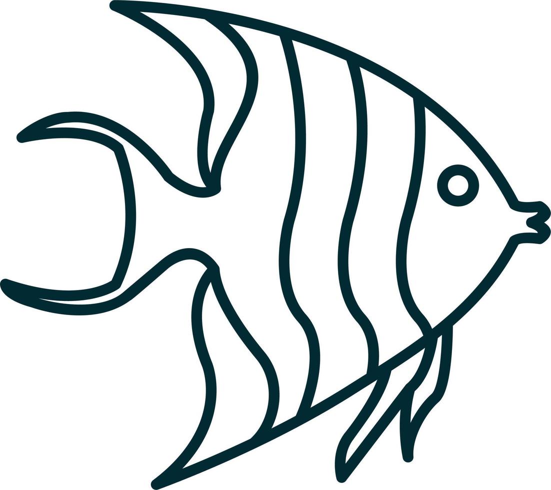 ängel fisk vektor ikon