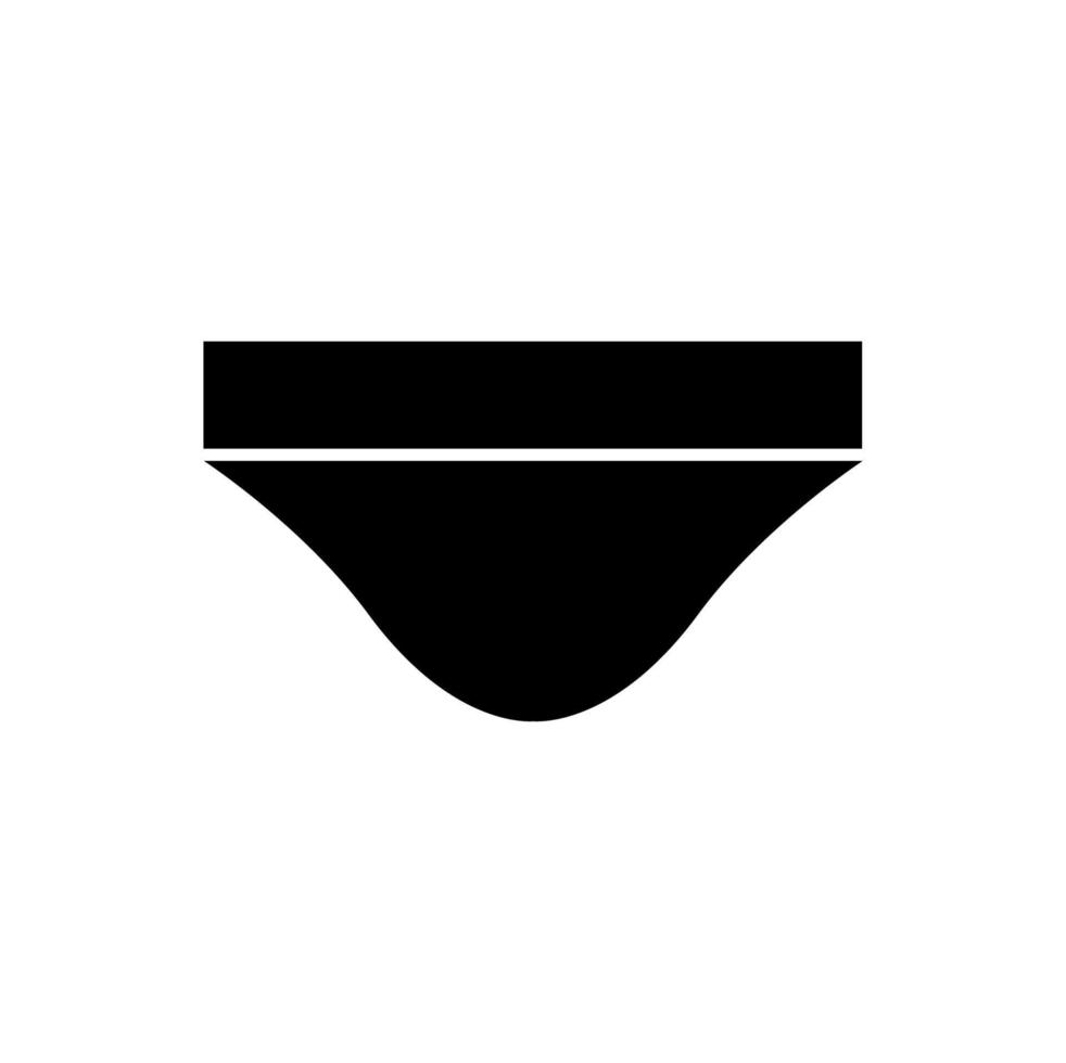 Unterwäsche Symbol. schwarz Unterwäsche Vektor Symbol.