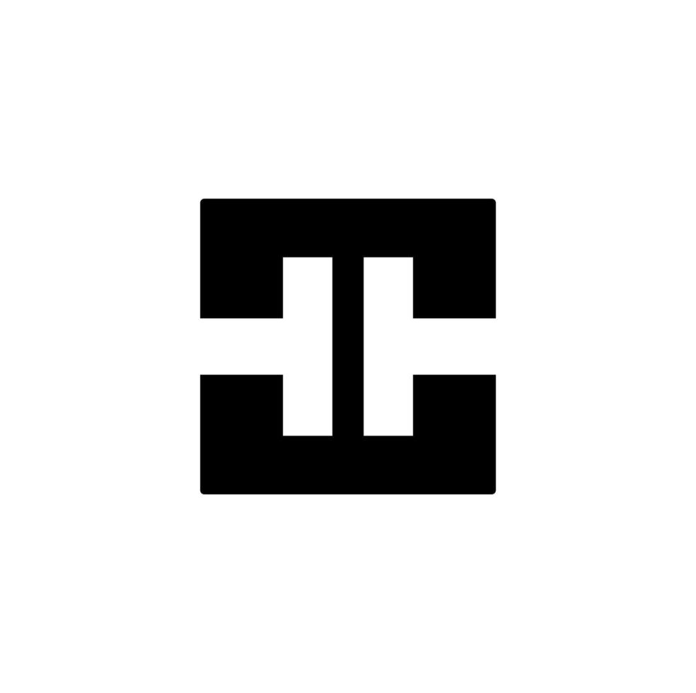 tt typografi monogram. tt brev logotyp vektor. fogade t brev. vektor