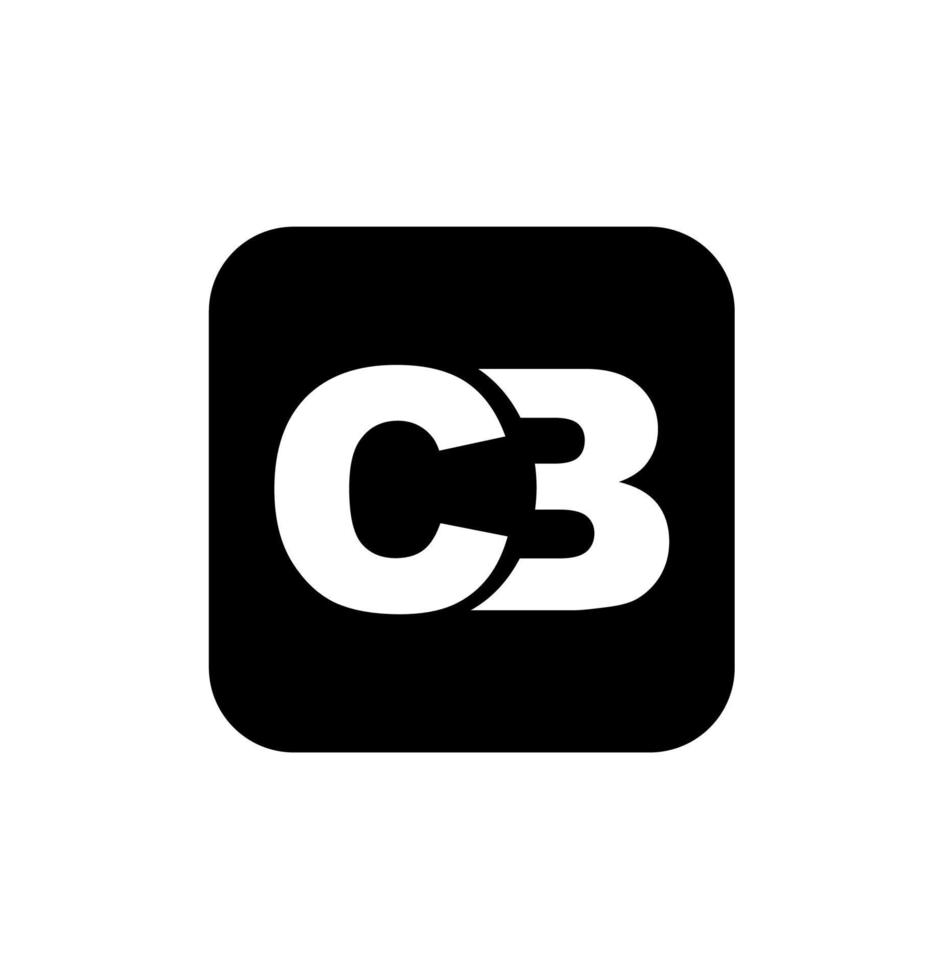 c3 Unternehmen Name Monogramm. cb Marke Symbol. vektor