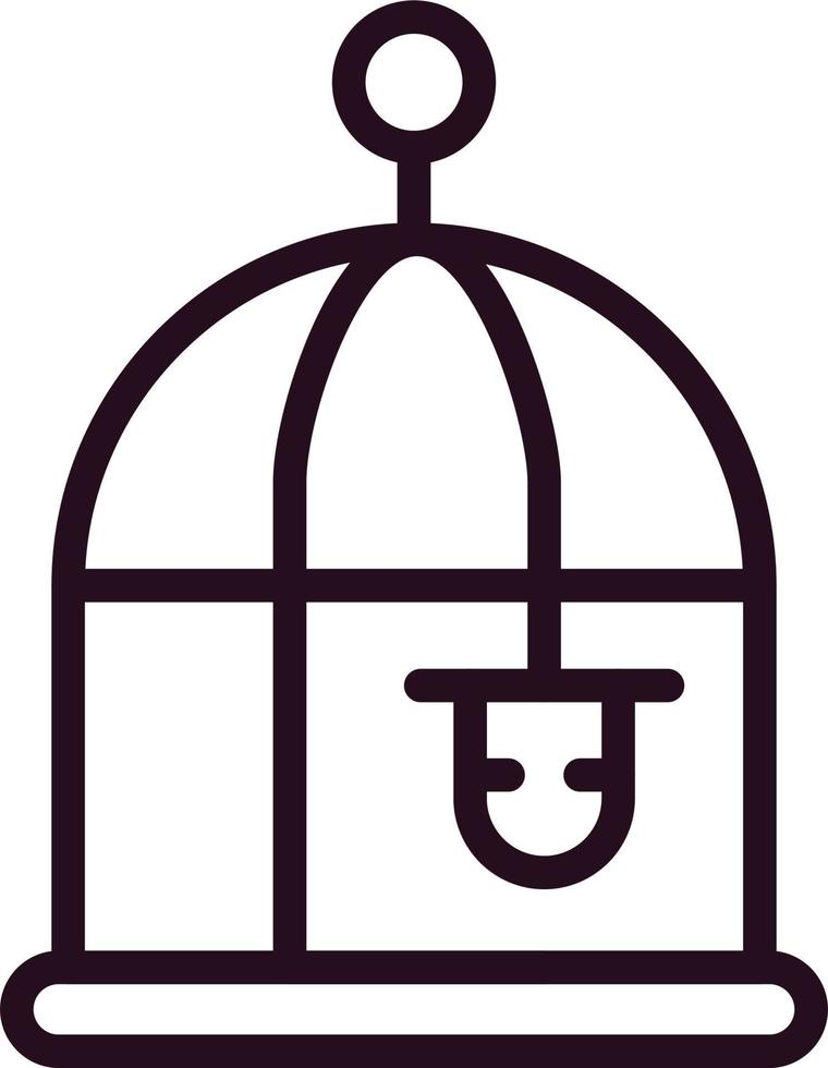 Vogelkäfig-Vektorsymbol vektor