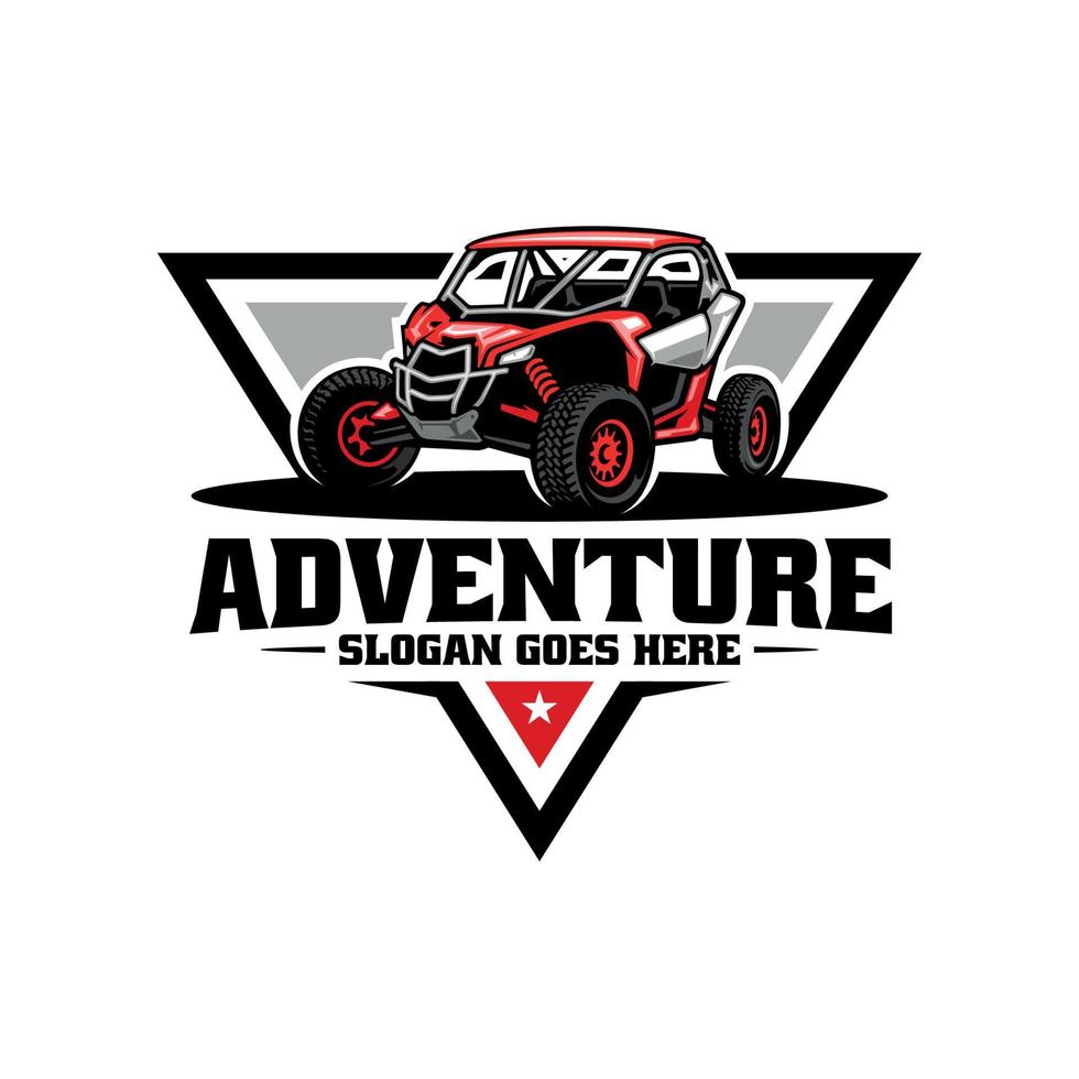 Abenteuer Buggy Fahrzeug Illustration Logo Vektor