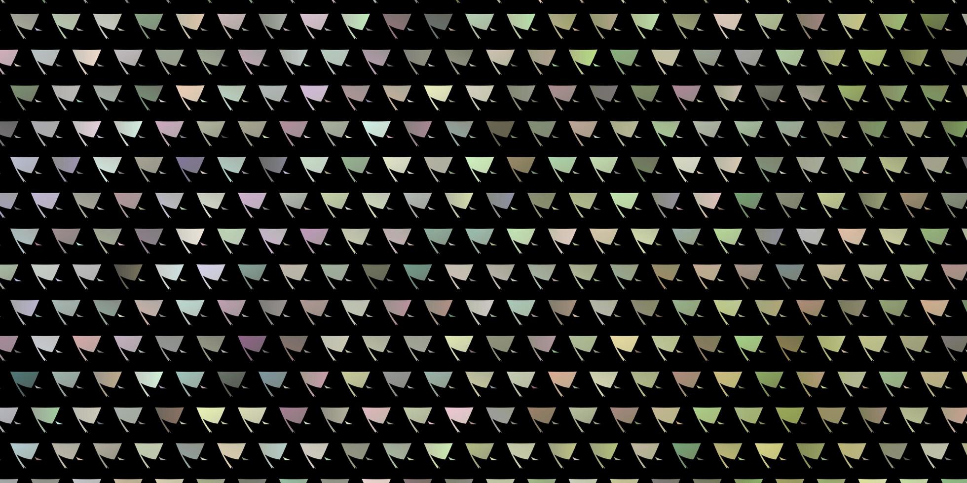 ljus flerfärgad layout med linjer, trianglar vektor