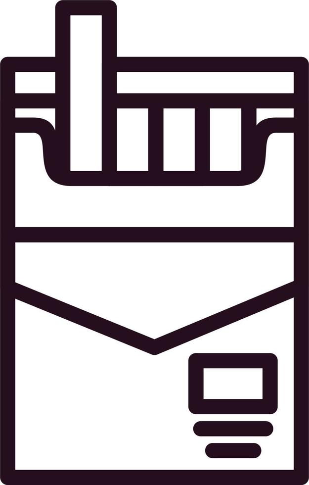 Zigarette Paket Vektor Symbol