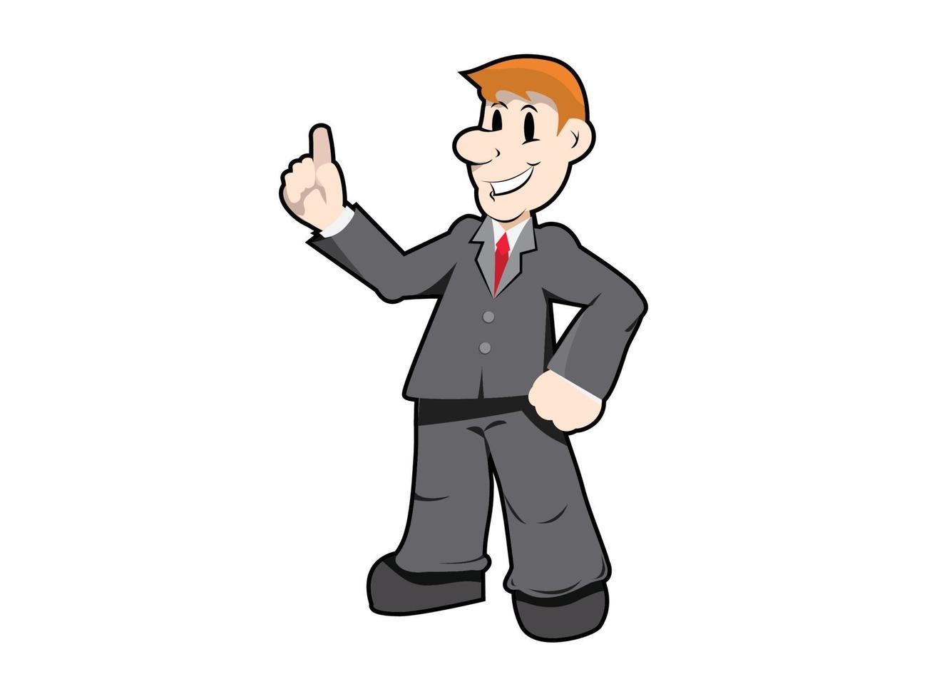 Geschäftsmann Charakter Illustration Vektor Geschäftsmann Charaktermodell