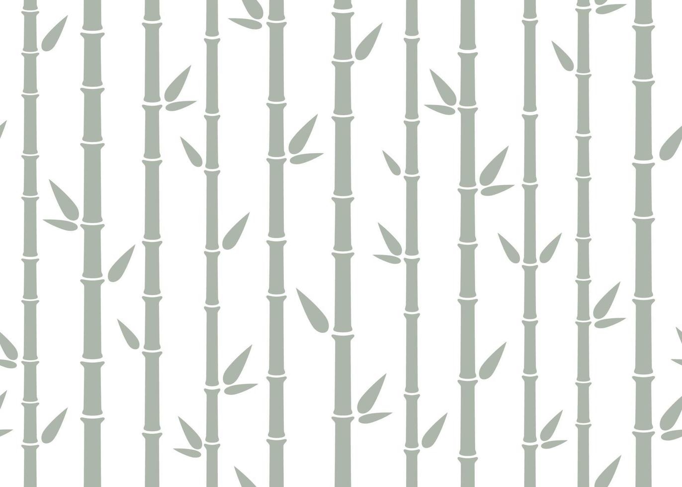 bambu sömlös mönster. enkel platt bambu bakgrund med stjälk, gren och löv. natur bakgrund design. abstrakt asiatisk textur. vektor illustration på vit bakgrund
