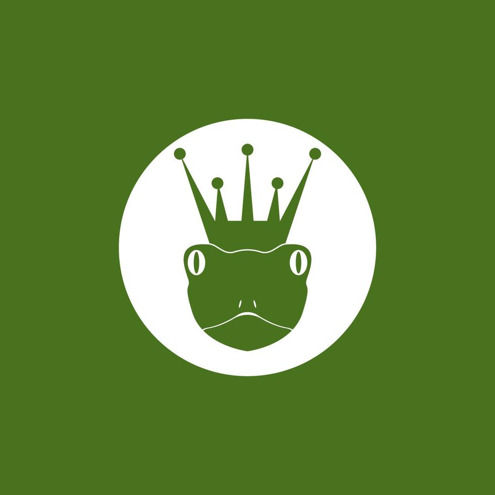 grüner Frosch-Symbol und Symbol-Vektor-Illustration vektor