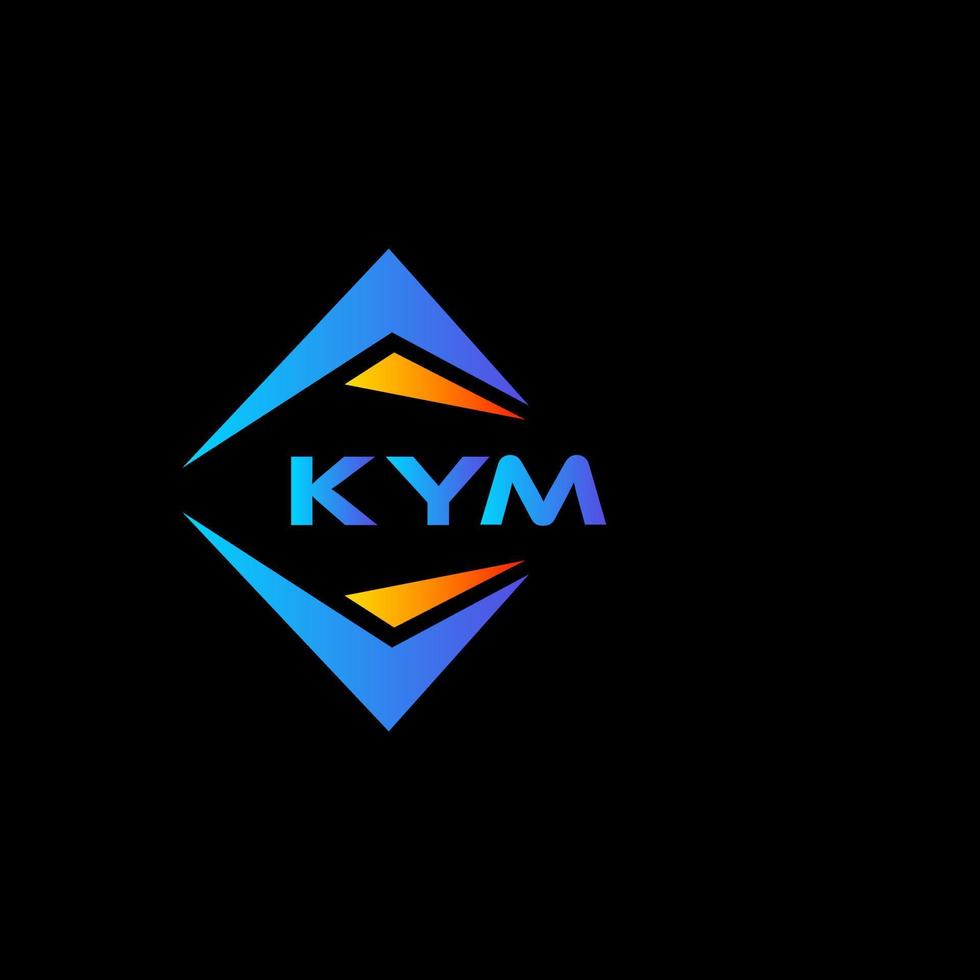 Kym abstrakt Technologie Logo Design auf schwarz Hintergrund. Kym kreativ Initialen Brief Logo Konzept. vektor