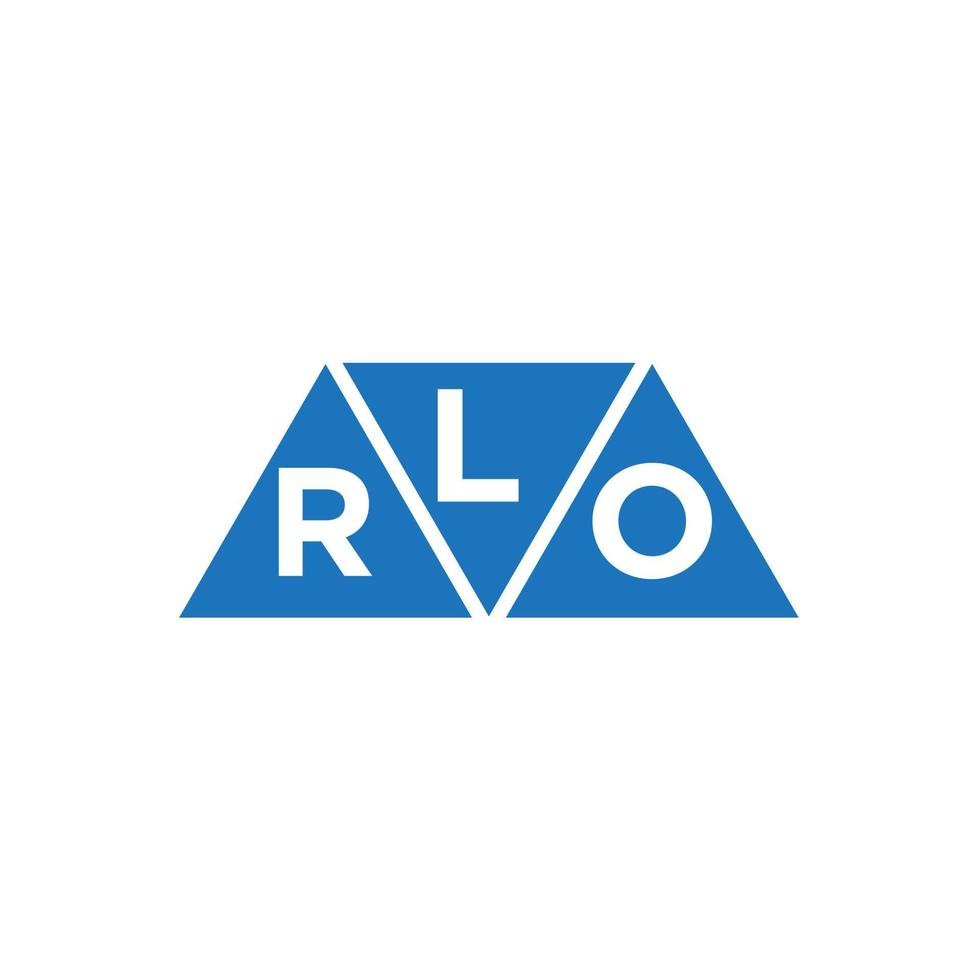 lro abstrakt första logotyp design på vit bakgrund. lro kreativ initialer brev logotyp begrepp. vektor