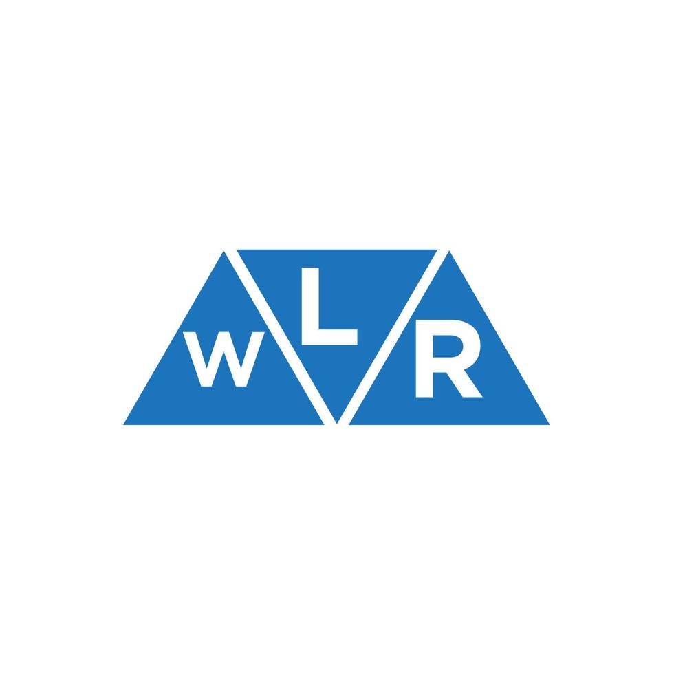 lwr abstrakt första logotyp design på vit bakgrund. lwr kreativ initialer brev logotyp begrepp. vektor