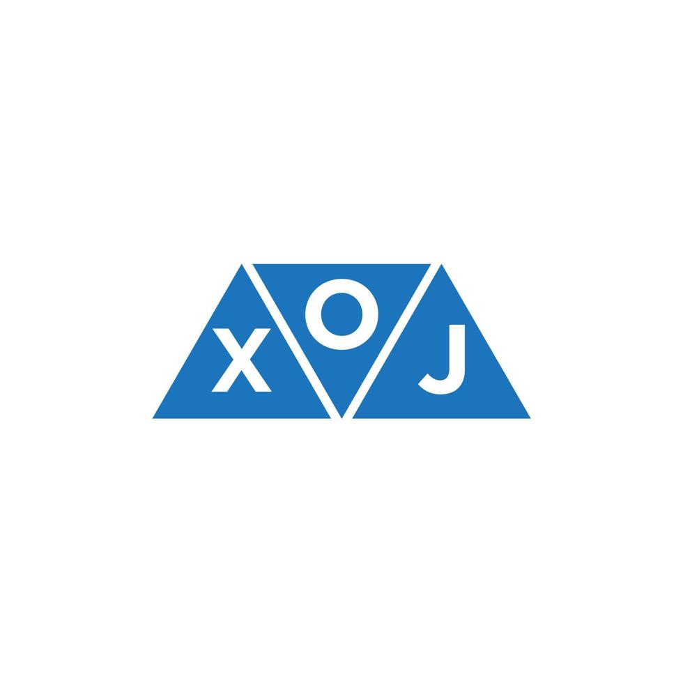 oxj abstrakt första logotyp design på vit bakgrund. oxj kreativ initialer brev logotyp begrepp. vektor