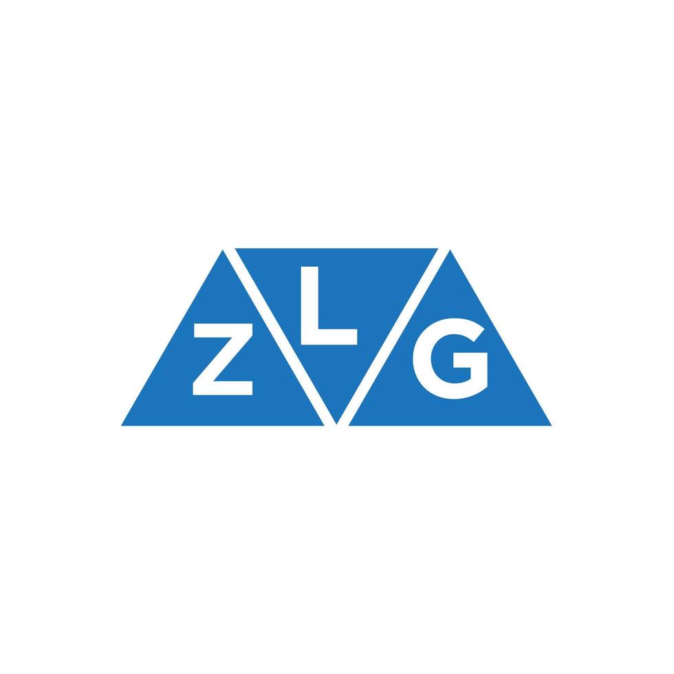 lzg abstrakt första logotyp design på vit bakgrund. lzg kreativ initialer brev logotyp begrepp. vektor