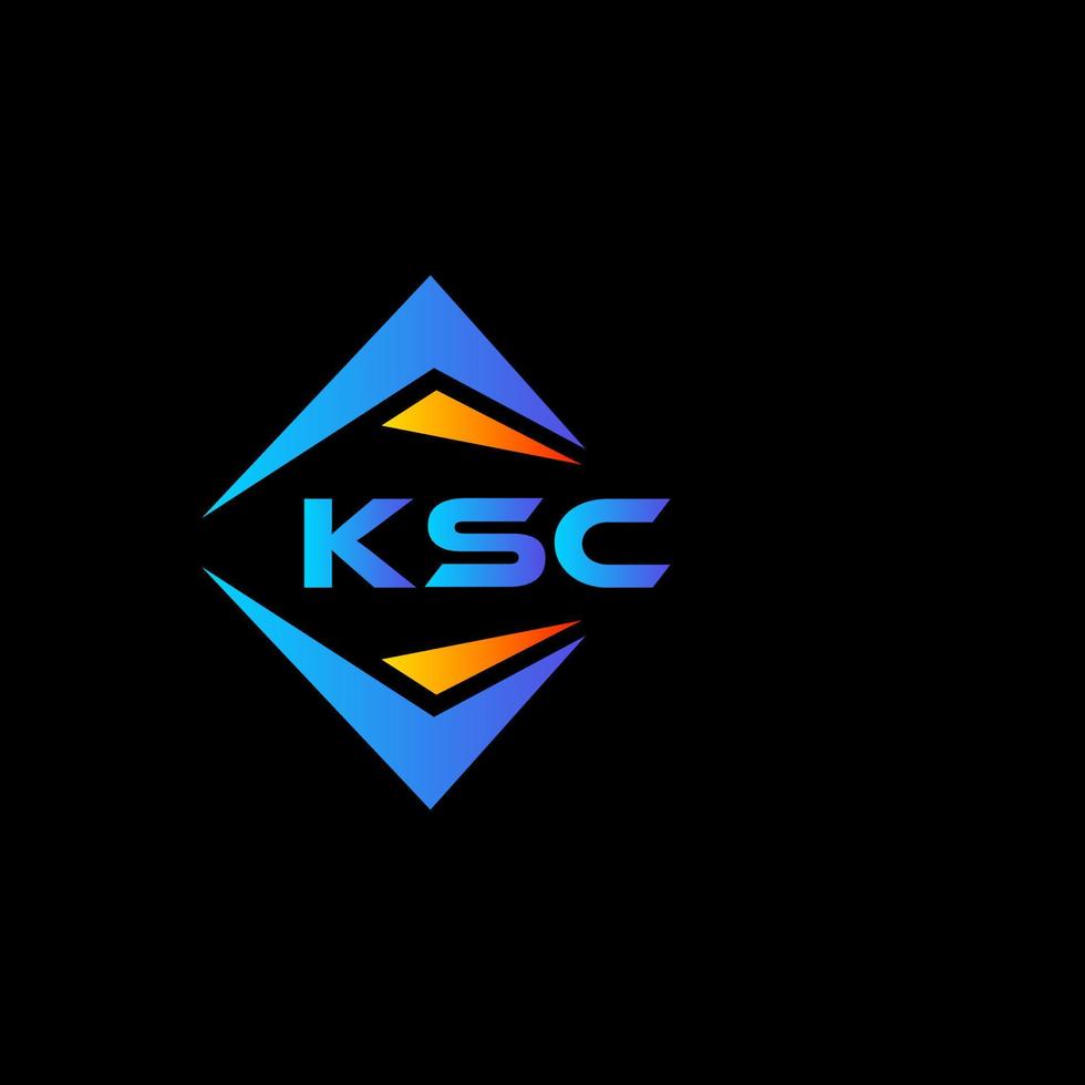 ksc abstrakt teknologi logotyp design på svart bakgrund. ksc kreativ initialer brev logotyp begrepp. vektor