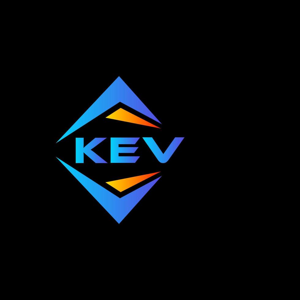 kev abstrakt teknologi logotyp design på svart bakgrund. kev kreativ initialer brev logotyp begrepp. vektor