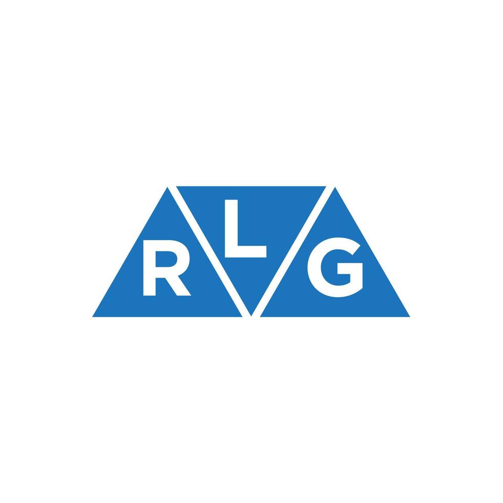 lrg abstrakt första logotyp design på vit bakgrund. lrg kreativ initialer brev logotyp begrepp. vektor