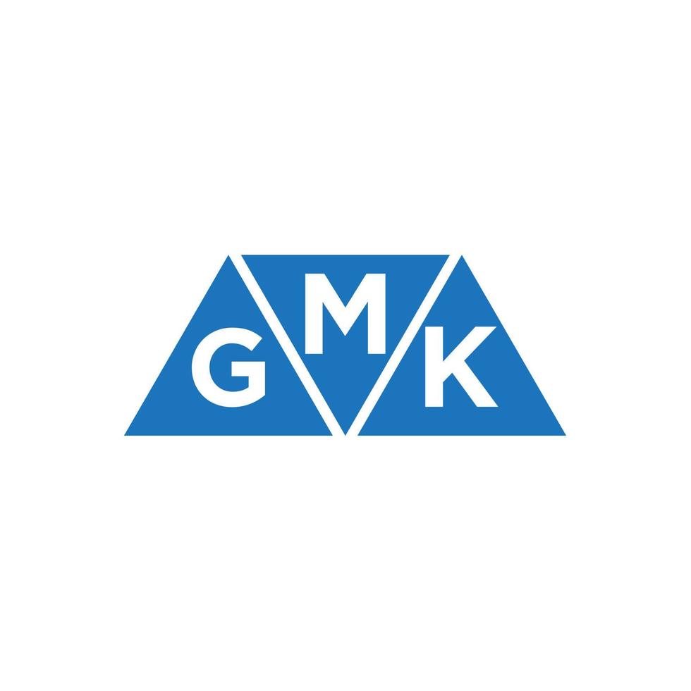 mgk abstrakt första logotyp design på vit bakgrund. mgk kreativ initialer brev logotyp begrepp. vektor
