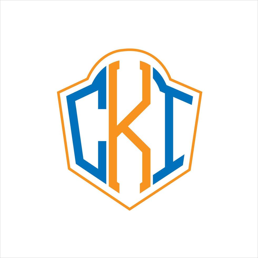 cki abstrakt Monogramm Schild Logo Design auf Weiß Hintergrund. cki kreativ Initialen Brief Logo. vektor