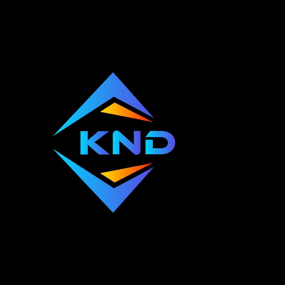 knd abstrakt Technologie Logo Design auf schwarz Hintergrund. knd kreativ Initialen Brief Logo Konzept. vektor