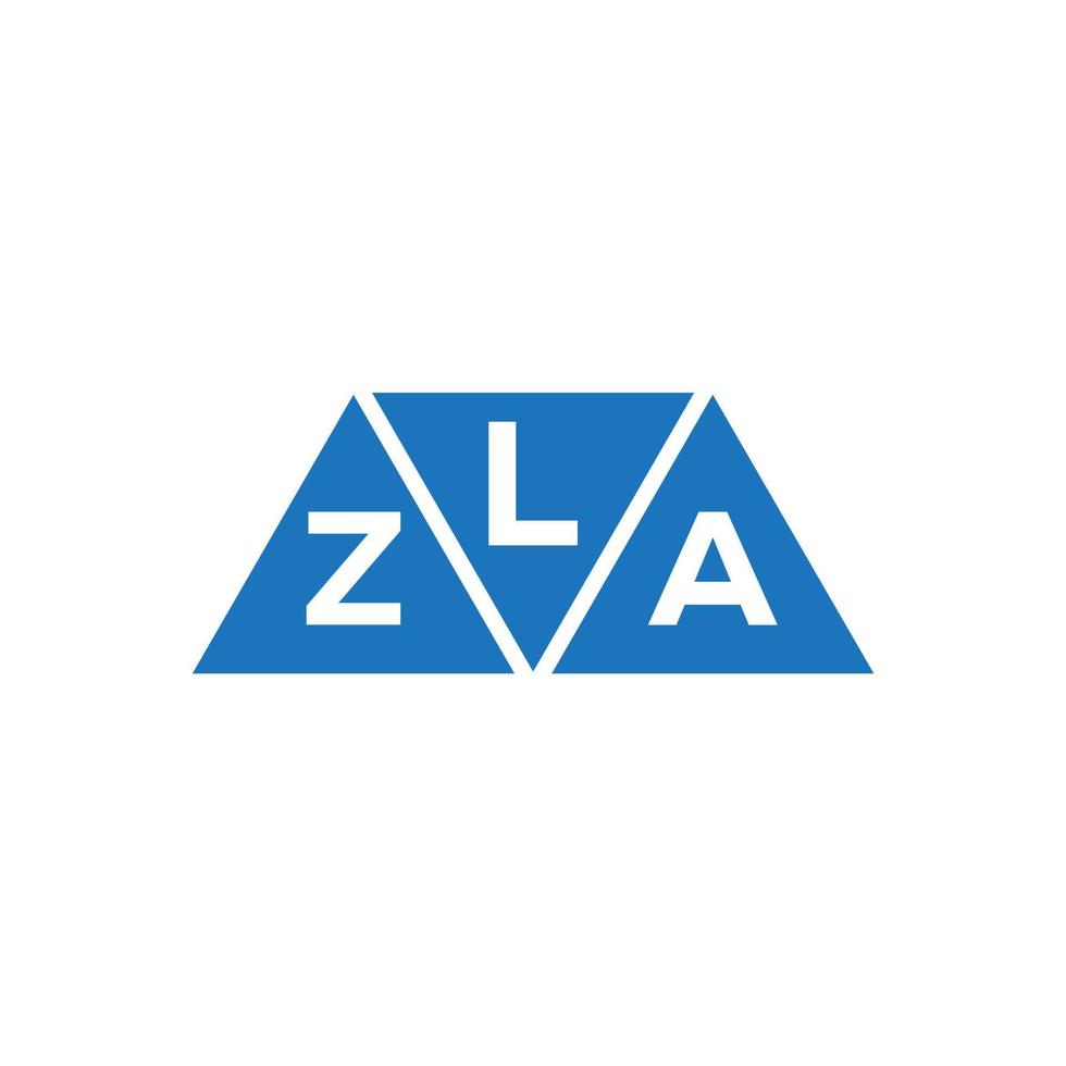 lza abstrakt Initiale Logo Design auf Weiß Hintergrund. lza kreativ Initialen Brief Logo Konzept. vektor