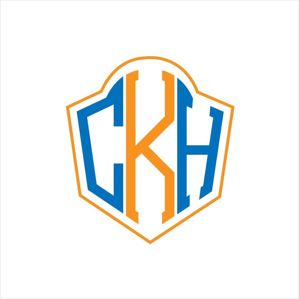 ckh abstrakt monogram skydda logotyp design på vit bakgrund. ckh kreativ initialer brev logotyp. vektor