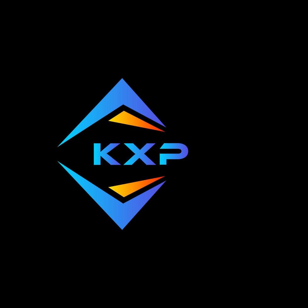 kxp abstrakt teknologi logotyp design på svart bakgrund. kxp kreativ initialer brev logotyp begrepp. vektor