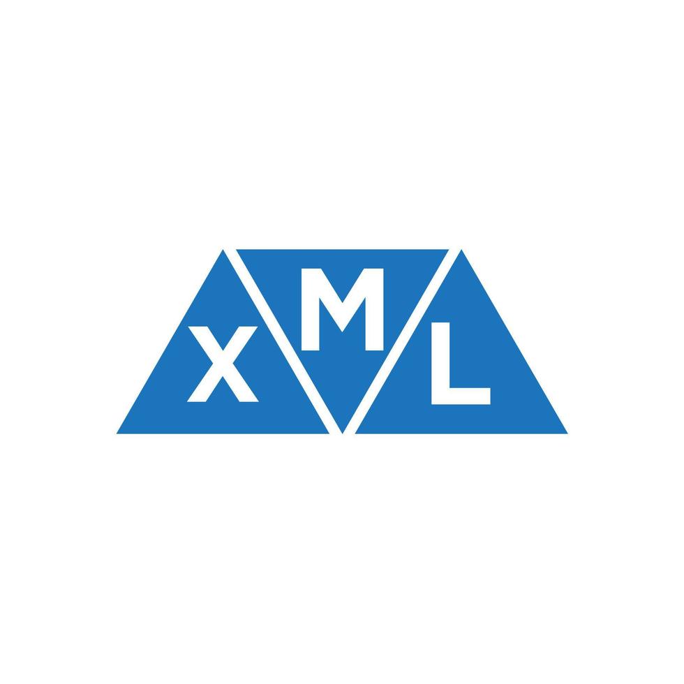 mxl abstrakt första logotyp design på vit bakgrund. mxl kreativ initialer brev logotyp begrepp. vektor