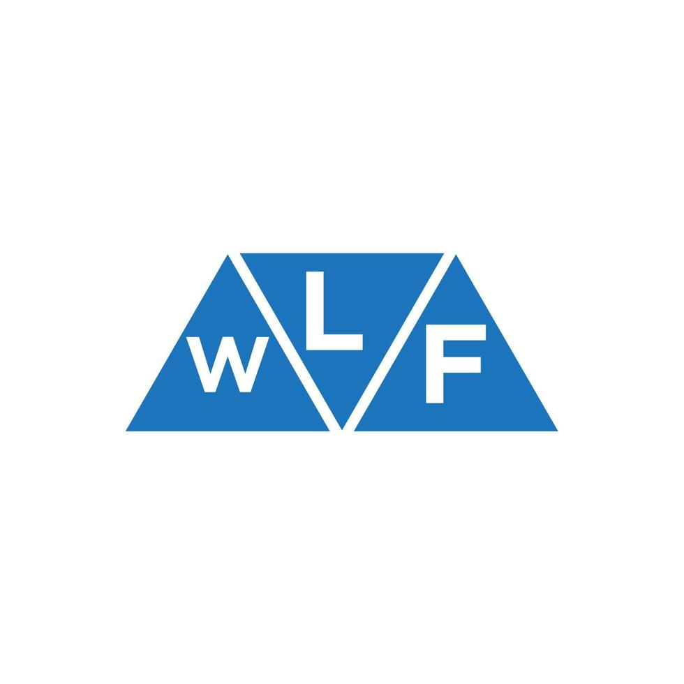 lwf abstrakt första logotyp design på vit bakgrund. lwf kreativ initialer brev logotyp begrepp. vektor