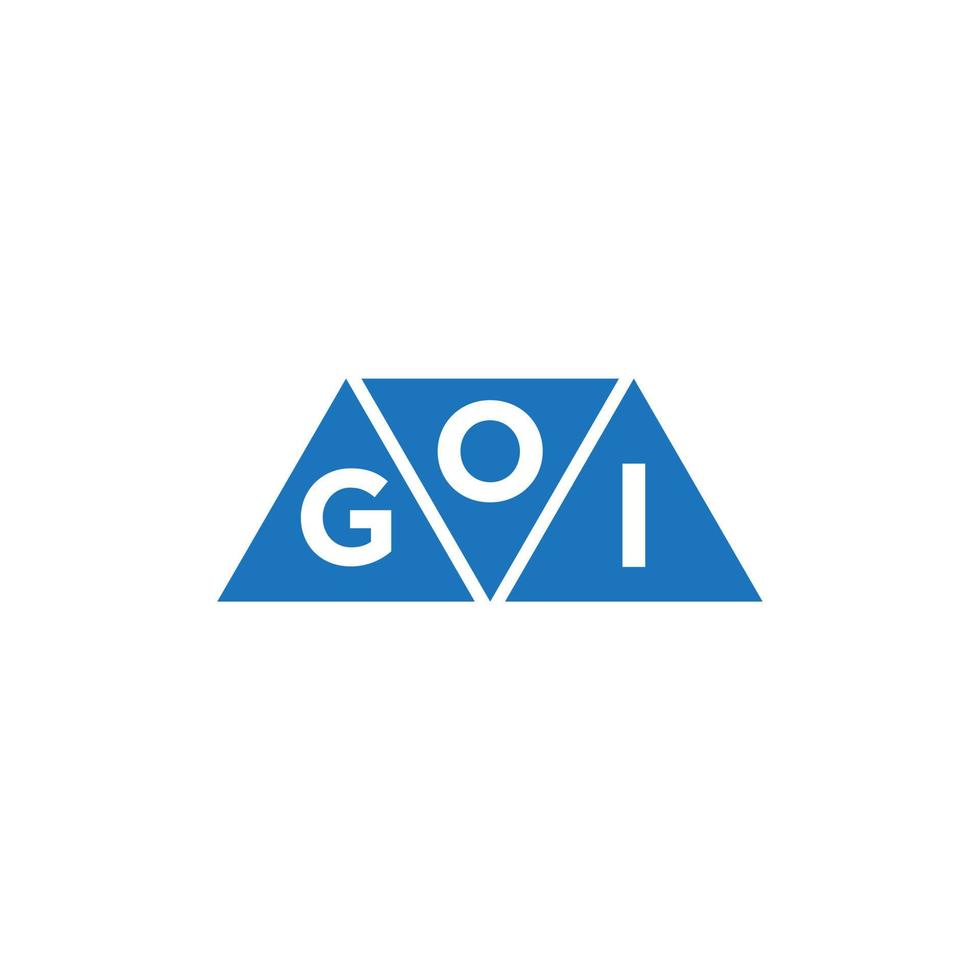 ogi abstrakt första logotyp design på vit bakgrund. ogi kreativ initialer brev logotyp begrepp. vektor