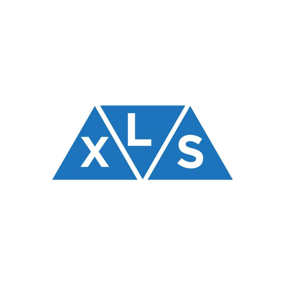 lxs abstrakt första logotyp design på vit bakgrund. lxs kreativ initialer brev logotyp begrepp. vektor