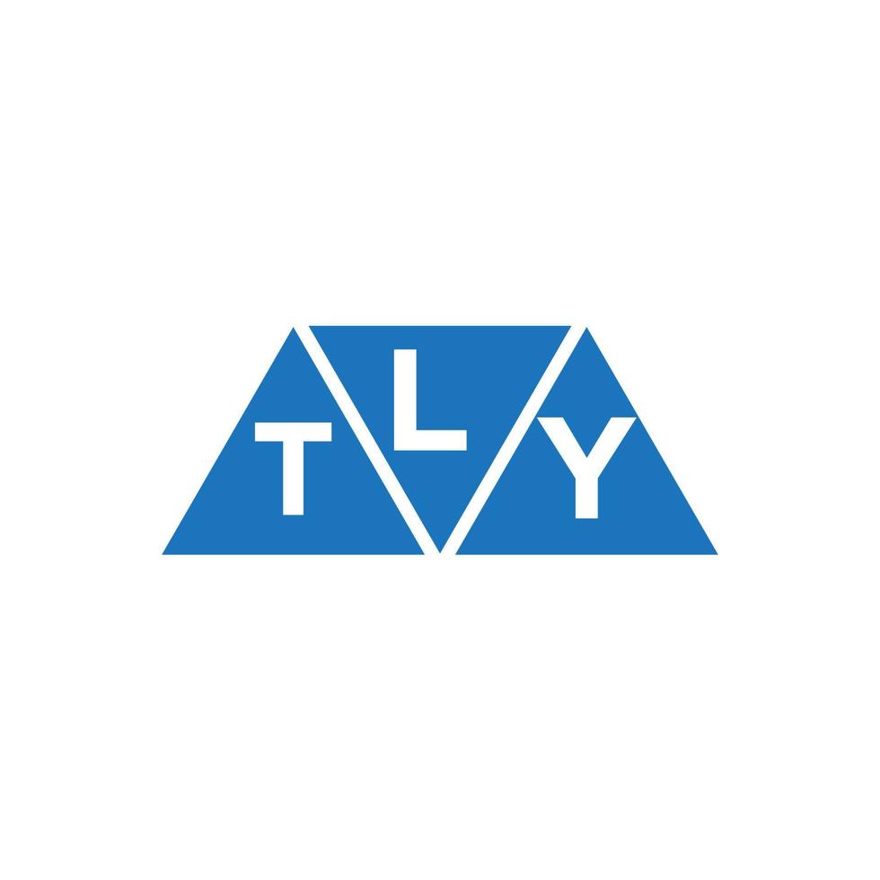 lty abstrakt första logotyp design på vit bakgrund. lty kreativ initialer brev logotyp begrepp. vektor