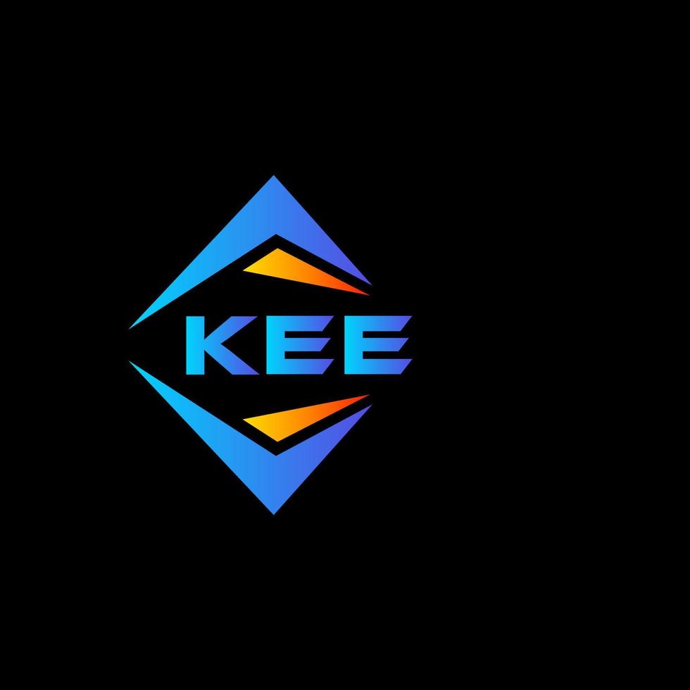 kee abstrakt teknologi logotyp design på svart bakgrund. kee kreativ initialer brev logotyp begrepp. vektor
