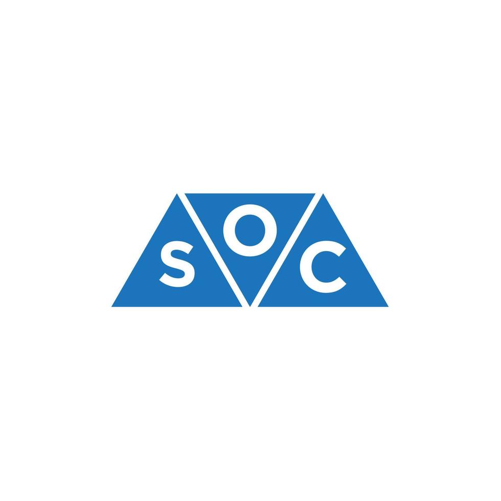 osc abstrakt första logotyp design på vit bakgrund. osc kreativ initialer brev logotyp begrepp. vektor