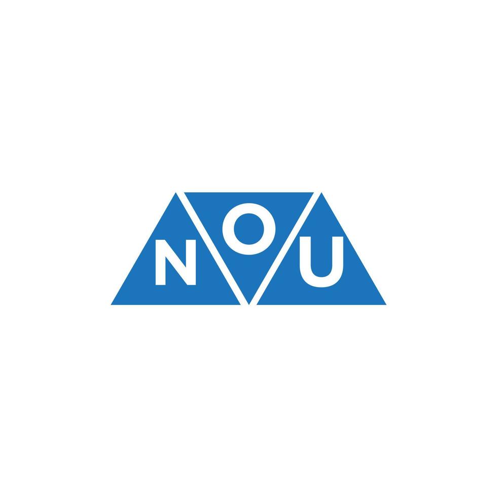 onu abstrakt första logotyp design på vit bakgrund. onu kreativ initialer brev logotyp begrepp. vektor