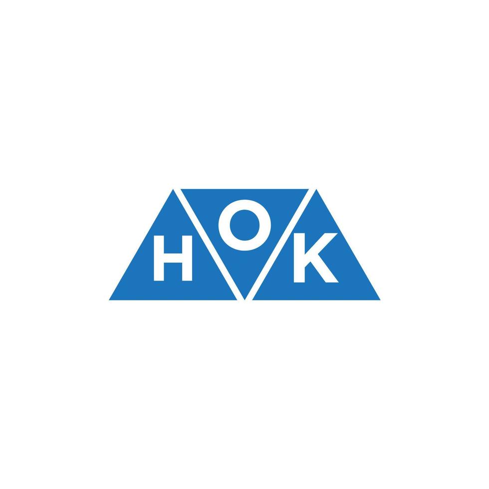 ohk abstrakt första logotyp design på vit bakgrund. ohk kreativ initialer brev logotyp begrepp. vektor