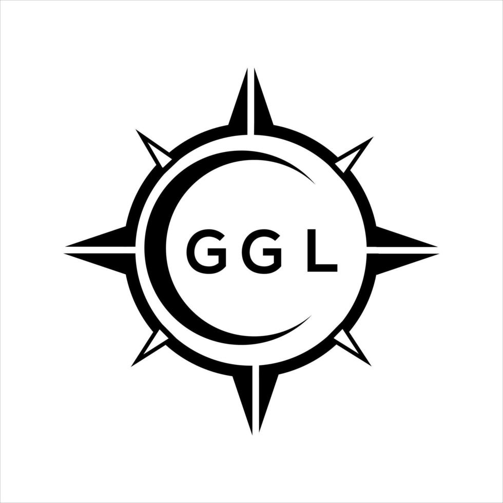 ggl abstrakt Technologie Kreis Rahmen Logo Design auf Weiß Hintergrund. ggl kreativ Initialen Brief Logo. vektor