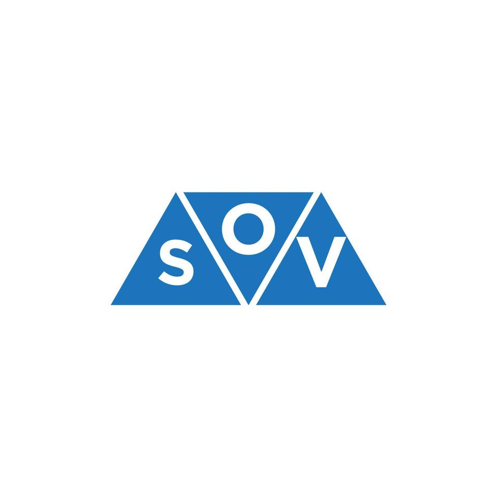 osv abstrakt första logotyp design på vit bakgrund. osv kreativ initialer brev logotyp begrepp. vektor